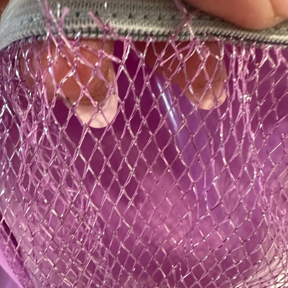 Disney frozen drawstring, backpack, Purple. Anna and Elsa